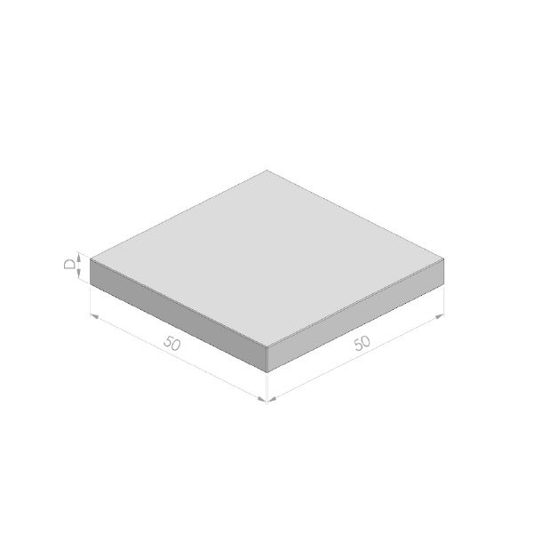 Betontegel 50x50x5cm HK zwart