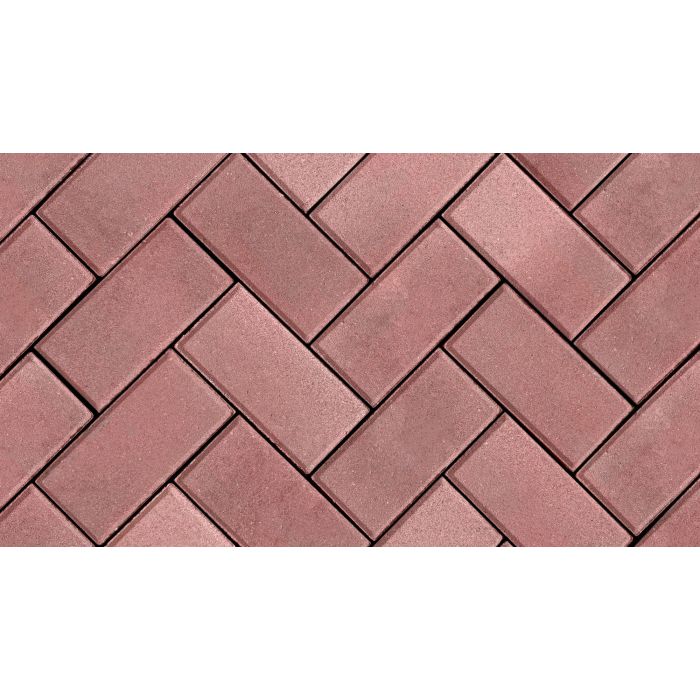 Beton dubbelklinker 21x21x8cm rood