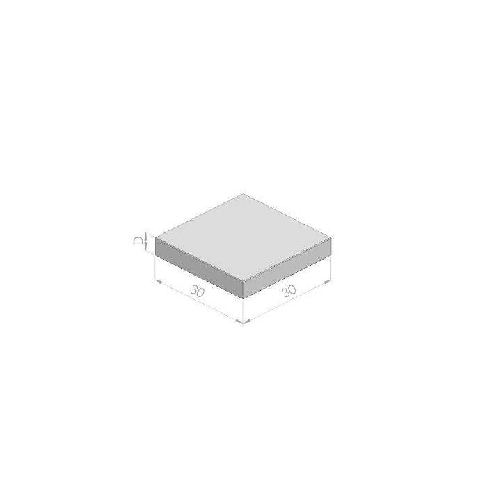 Betontegel 30x30x7cm zwart MP