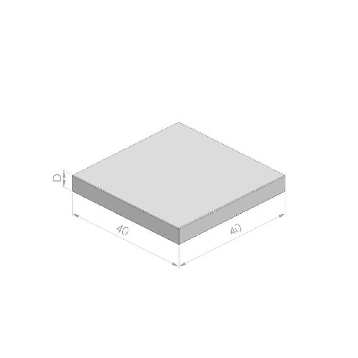 Betontegel 40x40x5cm HK grijs