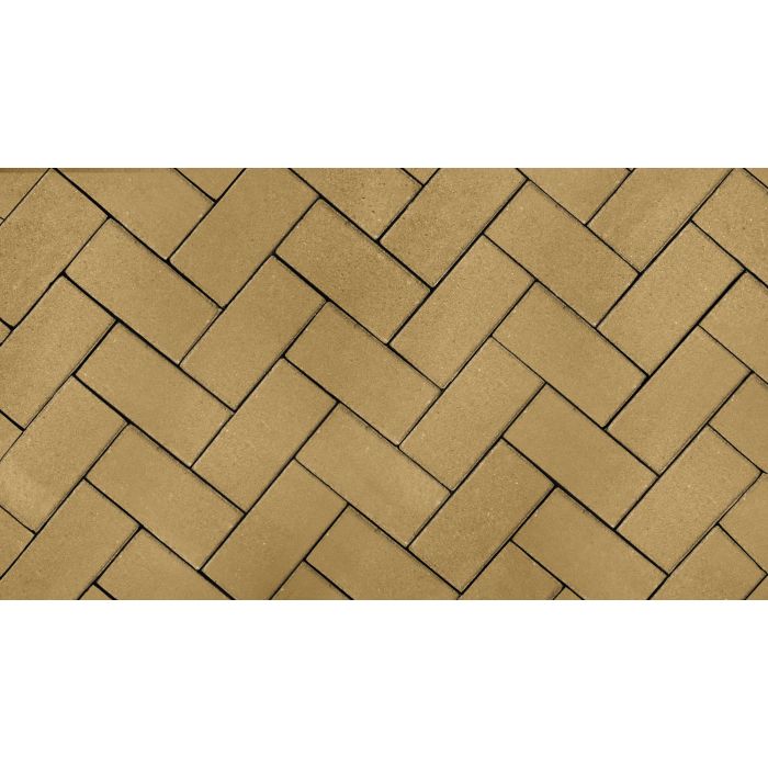 Beton halve keiformaat 10,5x10,5x8cm granudek geel