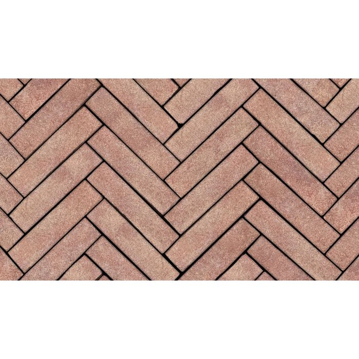 Gebakken waalformaat 5x20x8cm ZF rubrum