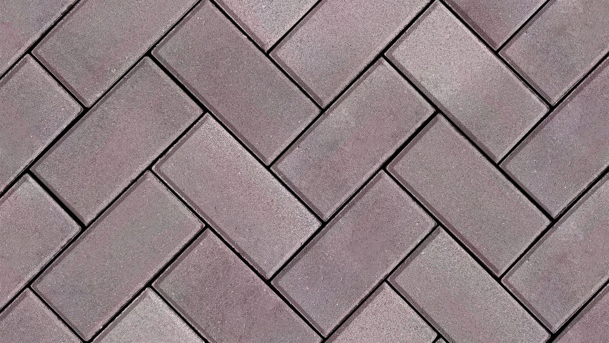 Beton dubbelklinker 20x20x8cm paars